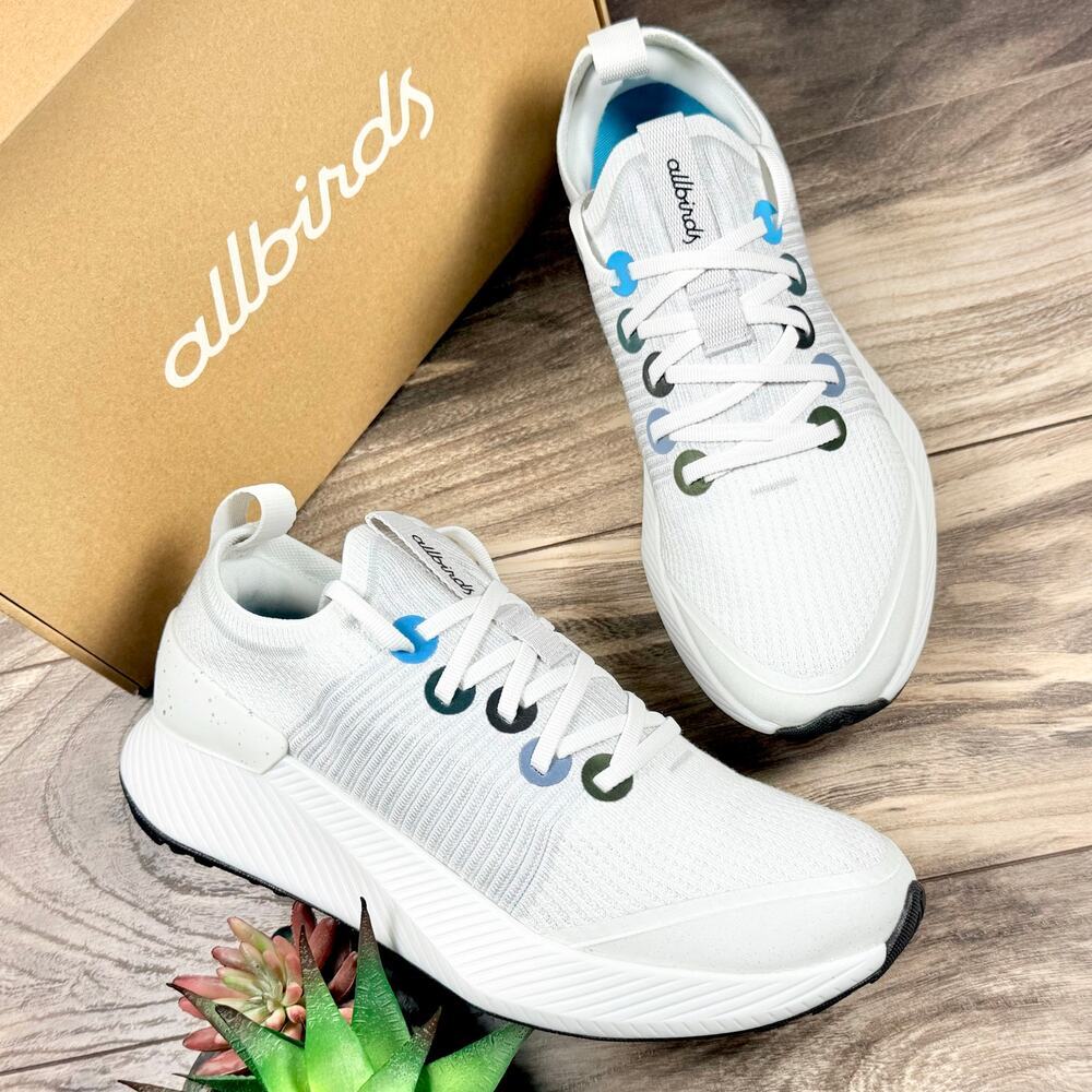 NIB Allbirds 10 Tree Glider Chromatic Blizzard White Multi Athletic Sneaker